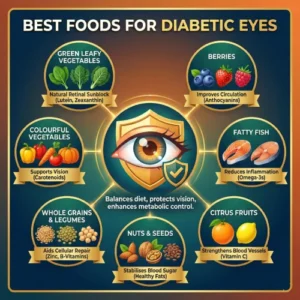 Can Diet Control Diabetic Retinopathy? Expert Advice 2 Discover how diet can help manage diabetic retinopathy. Dubai’s top ophthalmologists reveal practical food choices and expert tips to safeguard your eyes from diabetes complications.
