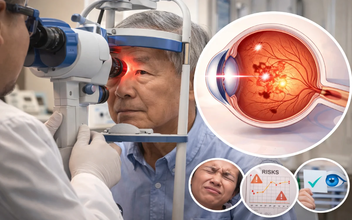 Considering laser for diabetic eyes in Dubai? We cover pain levels, risks & success rates to help you decide. Expert insights for your vision.