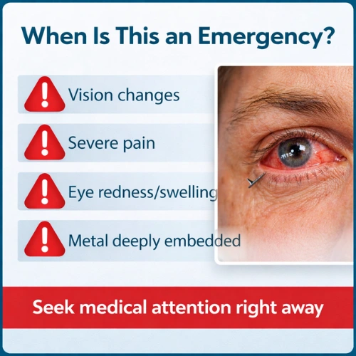 emergency tratment for suspected intraocular foreign body