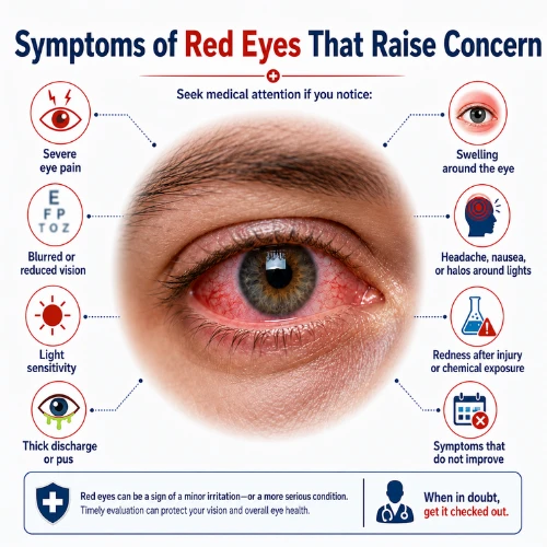 Symptoms of red eyes That Raise Concern