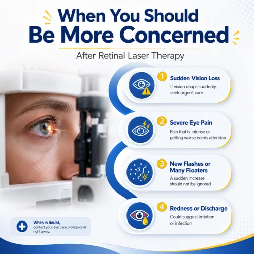 When You Should Be More Concerned after retinal laser therapy
