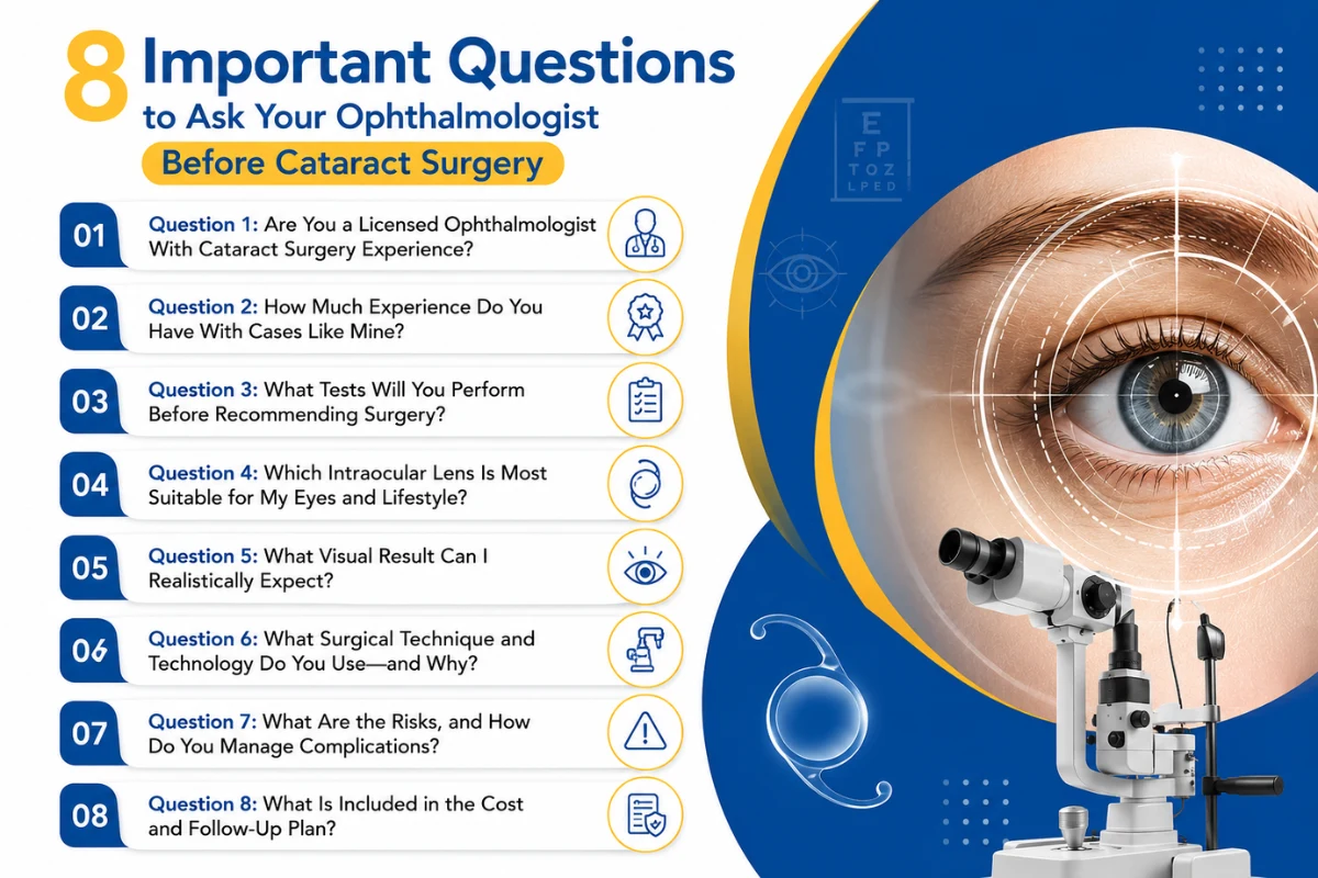 8 important questions to ask a cataract surgeon before surgery